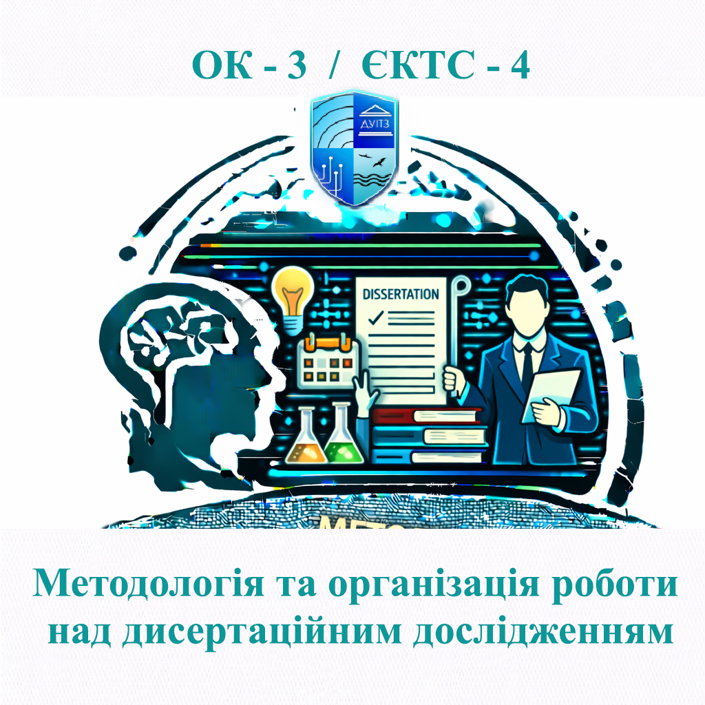 ОК 3 Методологія та організація роботи над дисертаційним дослідженням - 4 ЄКТС