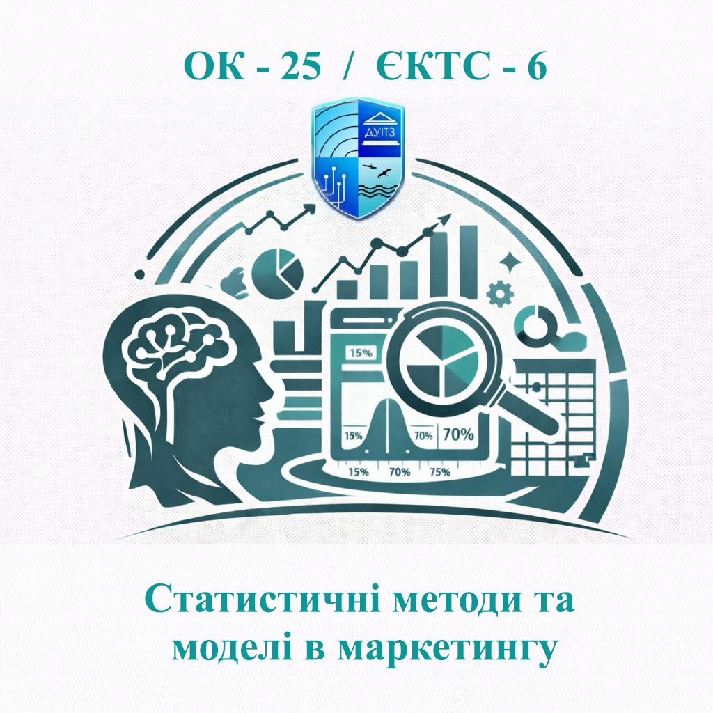 ОК 25 Статистичні методи та моделі в маркетингу - ЄКТС 6