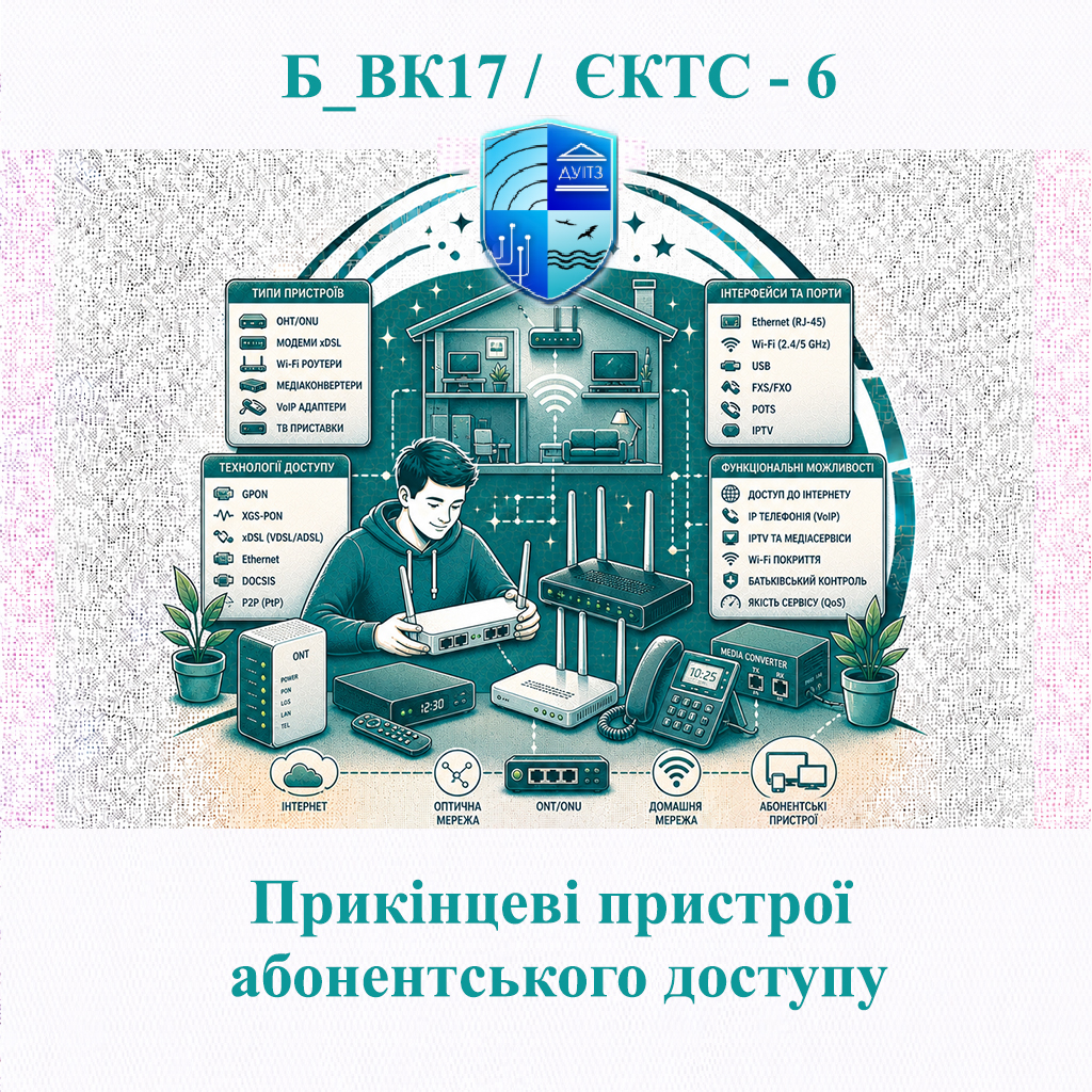 Б_ВК17 Прикінцеві пристрої абонентського доступу - ЄКТС 6
