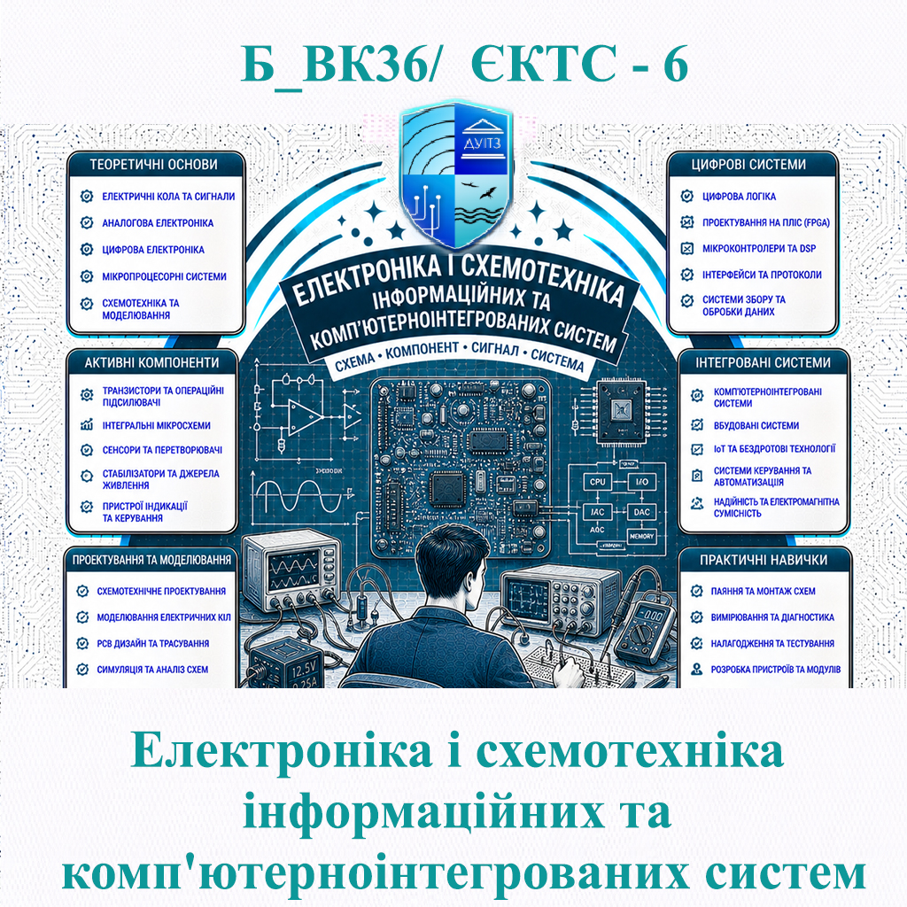 Б_ВК36 Електроніка і схемотехніка інформаційних та комп'ютерноінтегрованих систем - ЄКТС 6