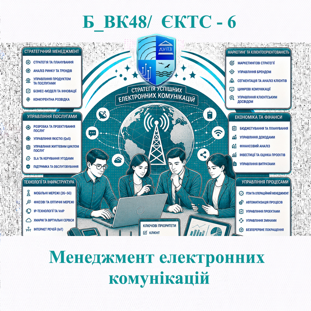 Б_ВК48 Менеджмент електронних комунікацій - ЄКТС 6