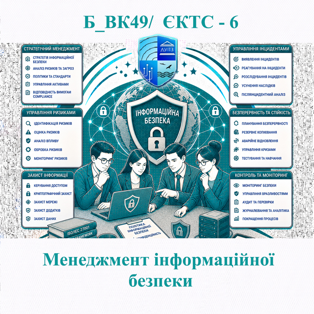 Б_ВК49 Менеджмент інформаційної безпеки - ЄКТС 6