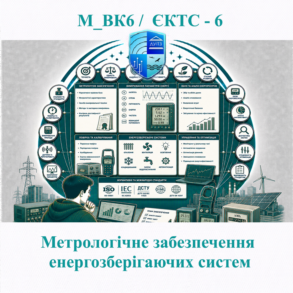 М_ВК6 Метрологічне забезпечення енергозберігаючих систем - ЄКТС 6