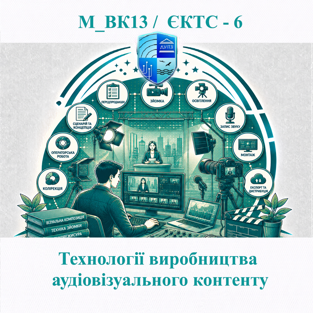 М_ВК13 Технології виробництва аудіовізуального контенту - ЄКТС 6