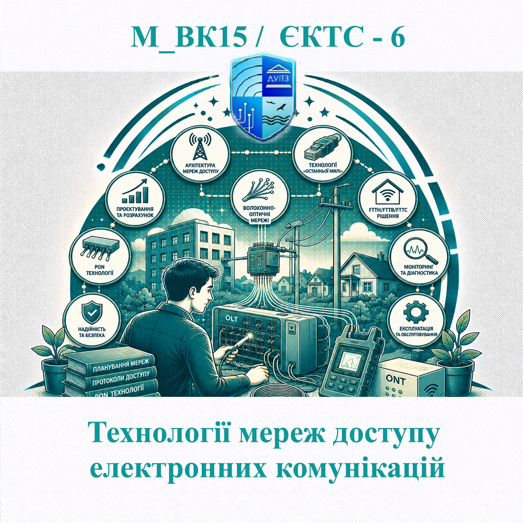 М_ВК15 Технології мереж доступу електронних комунікацій - ЄКТС 6