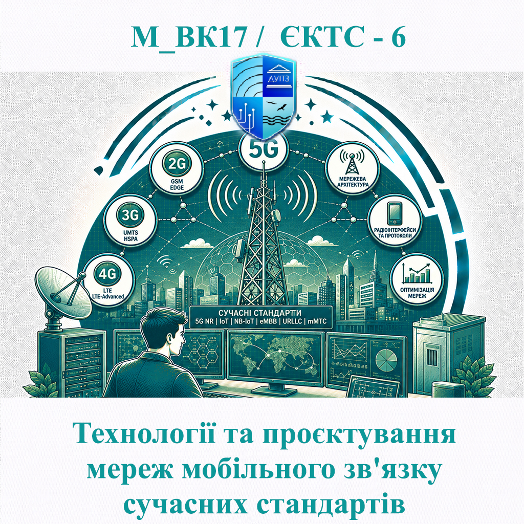М_ВК17 Технології та проєктування мереж мобільного зв'язку сучасних стандартів - ЄКТС 6