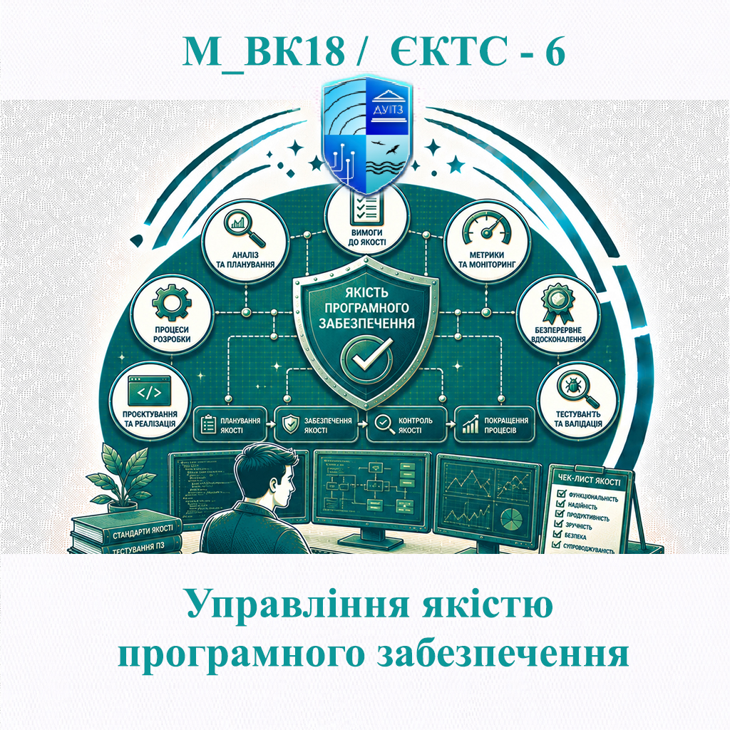 М_ВК18 Управління якістю програмного забезпечення - ЄКТС 6